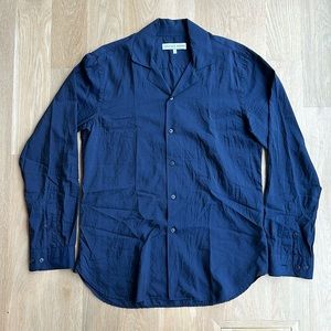 Orlebar Brown, Giles silk and cotton long sleeve shirt